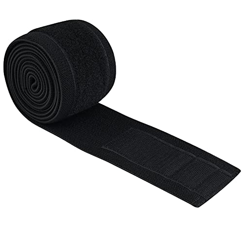 AQF Knee Wraps for Weightlifting Bandage - 78" IPL & USPA Approved (Pair) - color: Black