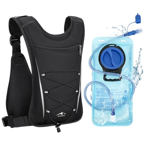 RAINSMORE Water Backpack Hydration Vest with 2L Water Bladder for Running