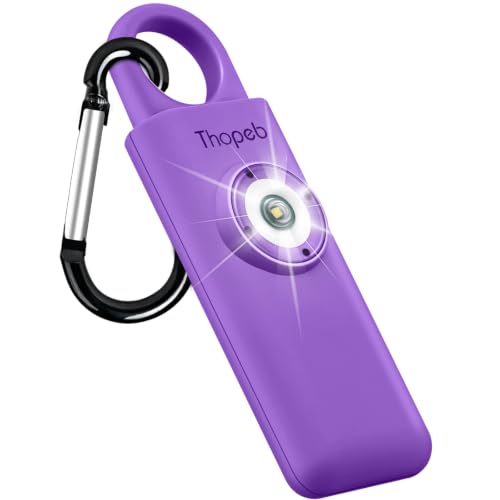 Thopeb Personal Safety Alarm for Women – Superior Loud Siren & SOS Strobe - color: Deep Purple