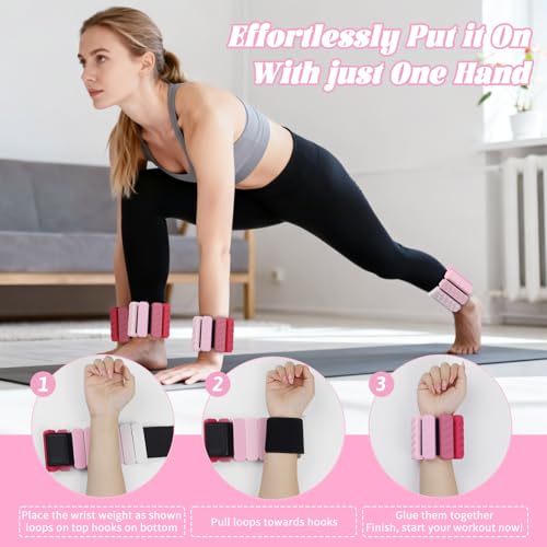 Ankle Weights & Resistance Bands Set for Women Adjustable