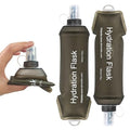 2x Soft Flask 500ml Foldable Hydration Flask Reusable