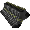 Ankle Compression Socks for Men & Women, 6 Pairs, Low Cut - color: Dark Gray, size: Large