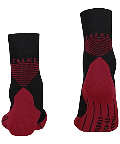 FALKE Women's RU Compression Running Socks, 1 Pair - color: Black (Black 3008), size: 5-6
