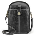 S-ZONE Small Crossbody Bags for Women Trendy RFID Blocking Cell Phone Purse - color: Black