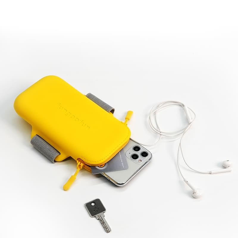 Fangu Fan G-0017 Sports Bag, Armband, Running Pouch, Waterproof, Lightweight, Stain Resistant, Arm Bag, Walking Bag, Gym, Rubber Belt, Washable, Compatible with iPhone and Smartphones, Pink, ワンサイズ