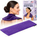 Qomfor - Microwavable Heating Pad - Purple - Lavender Scented Heat Pack - Therapeutic Heat Wrap for Neck, Shoulders & Period Cramps Pain Relief - Reusable Hot/Cold Therapy Bag - color: Purple