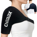 Shoulder Ice Pack Wrap for Rotator Cuff Cold Therapy Brace - color: Large Black