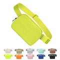 Tapp Collections Unisex Mini Crossbody Belt Bag with Adjustable Strap Small Waist Pouch for Workout Running Traveling Hiking - Neon Green - color: Neon Green