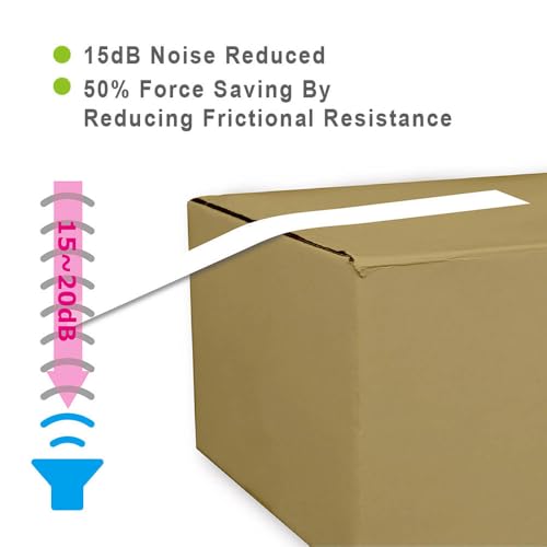 ABEL EVO Packing Tape Dispenser, Light Pink, 2 Inch Wide Ergonomic Tape Gun for Packing Boxes, Shipping Moving Mailing Box Sealing Carton Packaging, Lightweight Hand-held Heavy Duty Tape Cutter - color: Light Pink