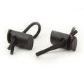 SPIbelt Race Bib Toggles, Attach to Race Bib for Marathons, 5k and 10k, Black (2 Pairs)