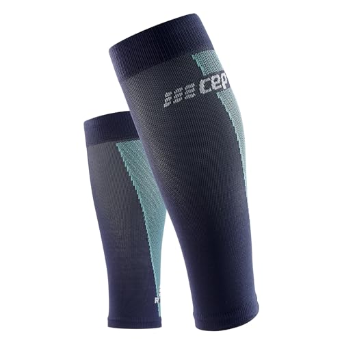 CEP 2024 Women's Ultralight Compression Calf Sleeves - 20-30mmHg Athletic Running Performance - color: Blue/Light Blue, size: 3