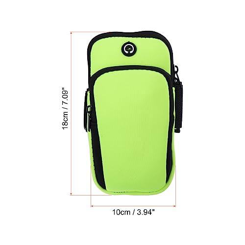 PATIKIL Phone Arm Band for Running, Running Phone Carrier Armband Cell Phone Holder for Runners Green - color: Green