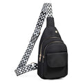 AOSTIHOT Crossbody Sling Bag Small Sling Backpack for Women, Chest Daypack Crossbody Shoulder for Travel Sport Running Hiking - color: M Black