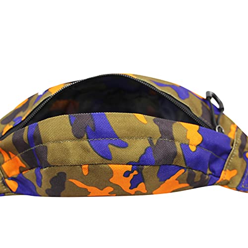 AIBEARTY Fashion Fanny Pack Small Checkered Waist Pack Belt Waist Bag Pack Pouch with Adjustable Strap for Sport Running,Camping,Trip - color: Brown