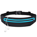 Running Belt Fanny Pack, Running Waist Pack for Women & Men USA Patented Hands-Free Reflective Runner Pouch Belt Fitness Workout Bag No-Bounce Adjustable Sport Travel Fanny Pack Cell - color: Blue