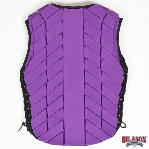HILASON Purple Rodeo Safety Vest Protective Gear Equestrian - size: Medium