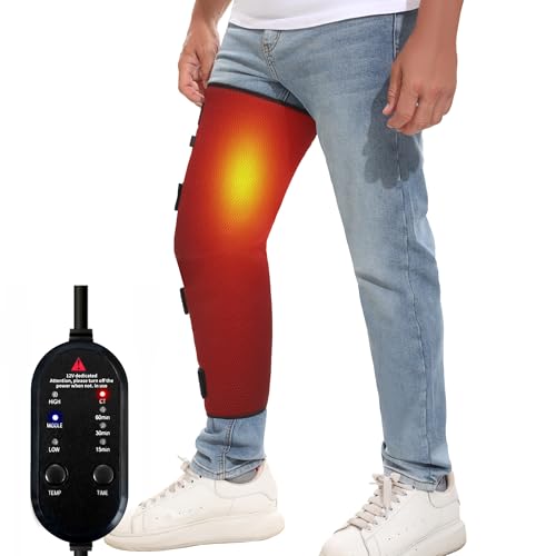 Leg Heating Pad, Heating Pad for Legs, Heated Leg Warmers for Thigh & Knee & Calf Therapy, Leg Heating Pad Wrap, Heating Pad for Knee Pain Relief-M/L