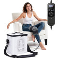 Ice Machine for Knee After Surgery, Portable Knee Ice Machine, 12H Cooling - color: White