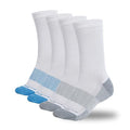 Copper Fit Unisex Crew Length Sport Socks, 2 Pair - color: White, size: Small-Medium