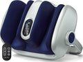 MIKO Shiatsu Foot, Leg and Calf Massager with Heat - color: Silver-blue