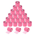 MECCANIXITY 24 Rolls Pre Wrap Athletic Tape 30 Yard x 2.8" Foam Under Wrap Tape Sports Prewrap Headband for Hair Ankles Wrists Hands Knees - color: Light Pink