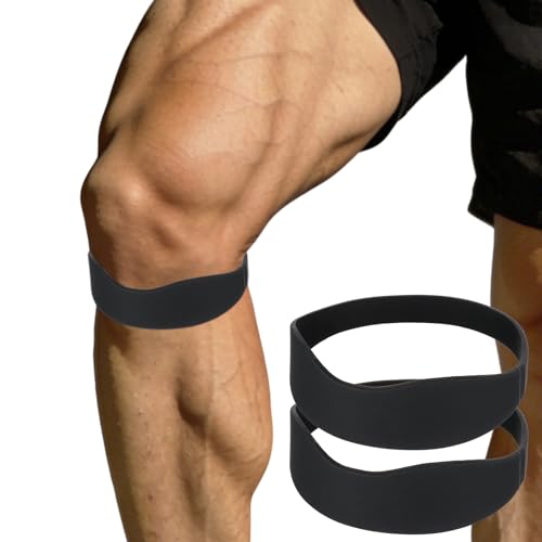 2 Pcs Patella Tendon Knee Straps Flex Patellar Tendon Knee Support Brace Patellas Stability Support Strap Patella Stabilizer for Women Men Basketball Soccer Tennis Running Hiking Cycling Protect