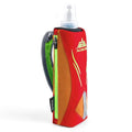 Geila Handheld Water Bottle for Running, 17 oz Grip Handheld Bottle with Hand Strap Hydration Pack, Sport Soft Flask - color: Orange+500ML Soft Flask