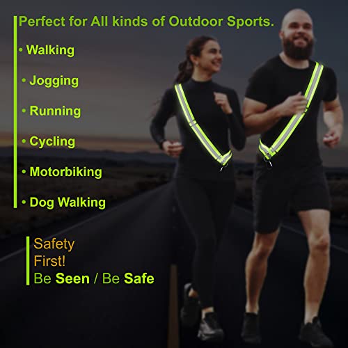 Reflective Belt for Running Army PT Belt Reflective Running Gear - color: Reflective Sash