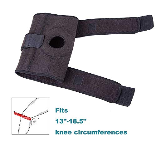 King of Kings Patella Knee Brace for Arthritis Pain, Black - color: Black