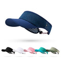 LONGLONG Sports Sun Visor Hat with Non-Slip Toggle Breathable for Women Men - color: Navy Blue