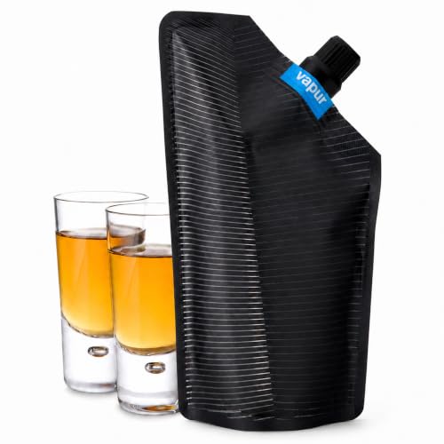 Vapur Portable Flask, Discrete Collapsible Flask With Pour Spout, Enjoy Your Beverage On The Go, Perfect for Tailgates, Cruises, Concerts and Camping, 10 Ounce, Teal, Pack of 1