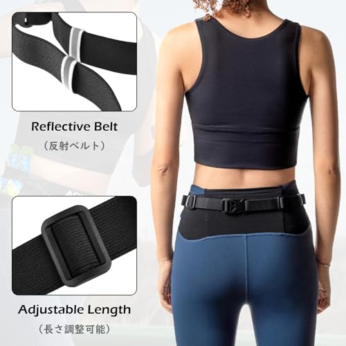 TRIWONDER Running Bib Holder Race Belt Runner Bib Strap Race Number Belt for Triathlon, Marathon, Running, Cycling (Black) - color: 01 Black