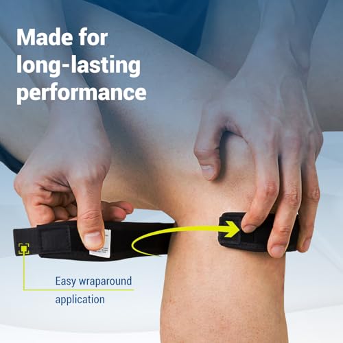 Zamst JK Band Sports Patella Band - Patella Knee Brace with Pressure Paid for Tendon Pain Relief - For Light Sports, Running, Hiking, Tennis, Athletics - size: Large