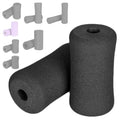 Sponge Foam Foot Pad Roller Pair, Used for Replacing Gym Exercise Equipment, Suitable for 1-inch Rod (Foam 5.12" X 2.76" Od X 0.87" Id) - color: Foam 5.12" X 2.76" Od X 0.87" Id