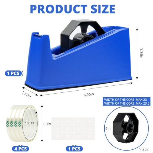 HTVRONT Heat Tape Dispenser with 4 Heat Transfer Tapes for Office & School - color: White, size: 10mm*33m
