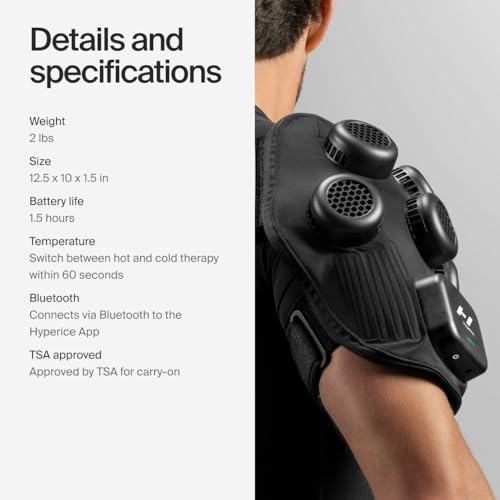 Hyperice X Shoulder Device Heat and Cold Contrast Therapy Pain Inflammation