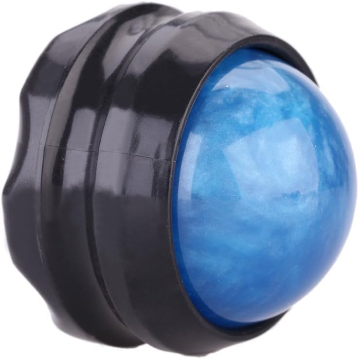 Manual Massage Roller Ball - Massager and Therapy Tool for Sore Muscles, Shoulders, Arms, Neck, Back, Feet, Body, Deep Tissue, Stiffness, Joint Pain, Stress Relief - color: Blue