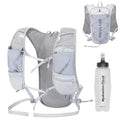 Azarxis Hiking Hydration Pack 5L Running Backpack Daypack Vest with 2L Water Bladder for Women Men Cycling Biking Trail Race (Grey with a 350ml Water Bottle) - color: #5 Grey with a 350ml Water Bottle