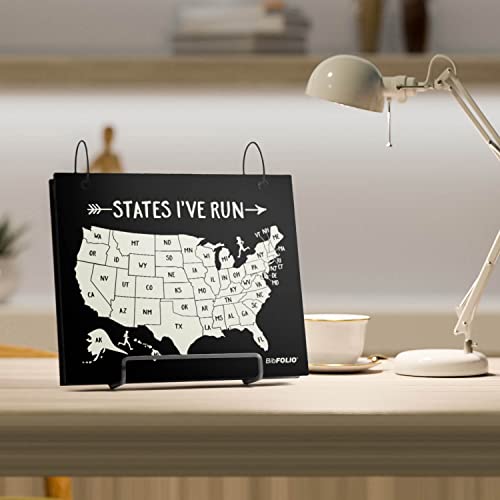 Gone For a Run BibFOLIO Race Bib Album - States I've Run - 9.5x8 - color: States I've Run