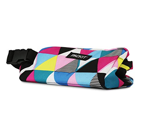 PackIt Freezable Snack Box, Triangle Stripes - color: Triangle Stripes, size: Medium