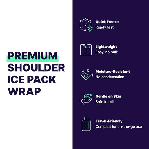 Back Support Systems Ice Pack Wrap, Flexible Neck and Shoulders, Hips,Cold - style: Large (13" x 18")