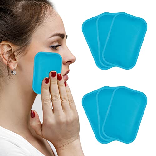 Small Ice Packs, 6 Pcs, Reusable Mini Gel Hot Cold Pack Compress for Injury - style: Small Ice Packs - 6 Pack