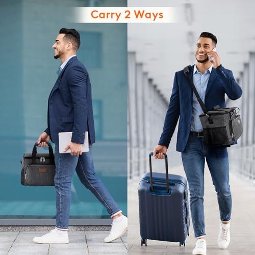 Lifewit Large Lunch Bag, Insulated Lunch Box, Soft Cooler Cooling Tote for Adult Men Women, Dark Gray 24-Can (15L) - color: Dark Gray, size: Large(15L)