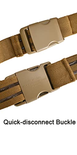 Tactical Leg Strap,Secure Non-Slip Elastic Thigh Strap with Quick-Release Buckle for Drop Leg Holster Platforms and Thigh Rig - color: Tan