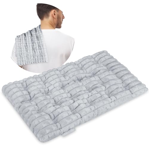 REVIX Microwavable Heating Pad, 6 x 12 Moist Heat Pad, Warm Compress - size: 6 x 12", style: Gray