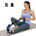 comness Foot and Calf Stretcher-Stretching Strap For Plantar Fasciitis, Heel Spurs, Foot Drop, Achilles Tendonitis & Hamstring. Yoga Foot & Leg Stretch Strap. (Blue) - color: Blue