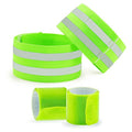 4PCS Reflective Running Gear, High Visibility Bands for Wrist Ankle Arm Leg
