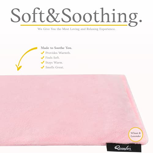 Microwavable Heating Pad, Lavender Scented Heat Pack, Pink - color: Pink