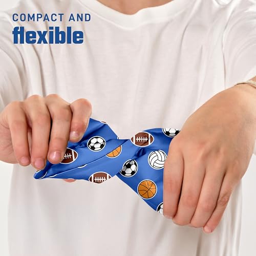 Fit & Fresh Cool Coolers Soft Ice Packs for Lunch Bags & Coolers, 2pk - color: Sports Balls (2 Pack)