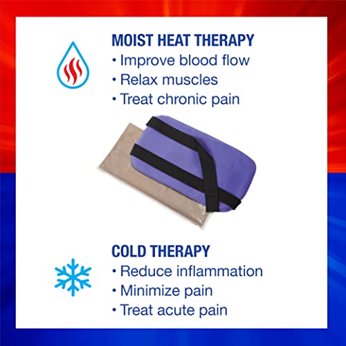 ThermiPaq Reusable Ice Pack and Hot Cold Pack For Injuries - Shoulder, Elbow, Ankles, Back and Knee Ice Pack, X-Large, 9.5 inches x 16 inches, Microwave Heating Pad - size: 1 Count (Pack of 1)